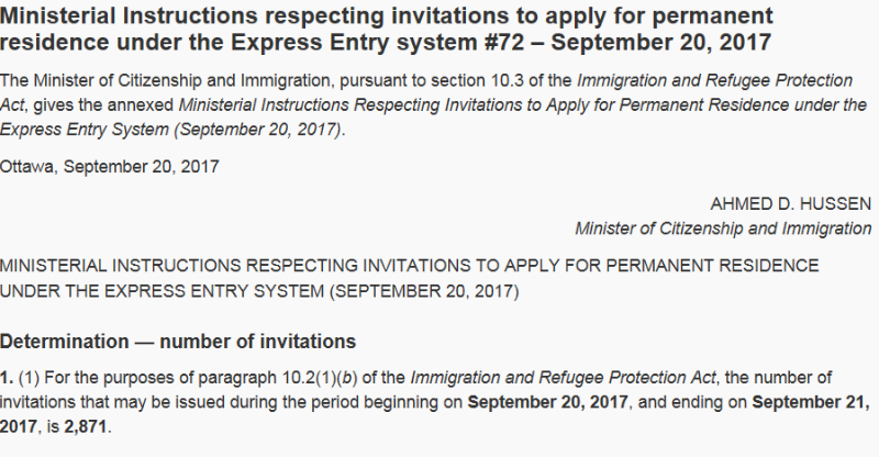 72차 익스프레스 엔트리 선발 - 433점 관련 이미지 2