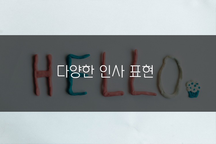 다양한 만남 인사 표현 관련 이미지 1